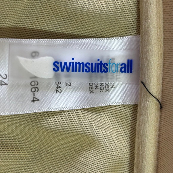 Swimsuits For All Purple Geometric Lattice Front Strapless Bandeau Bikini Top 24 - Picture 7 of 7